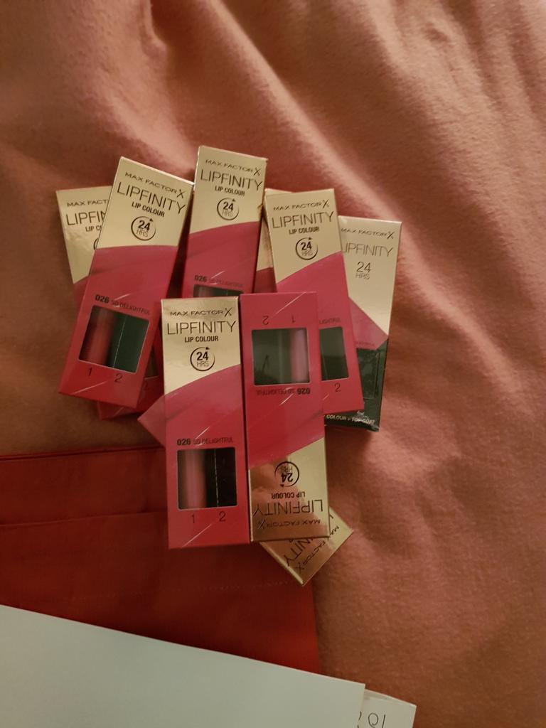 10 stuks maxfactor lipfinity zonder topcoat nr 026, Ophalen of Verzenden, Nieuw, Overige kleuren, Handen en Nagels