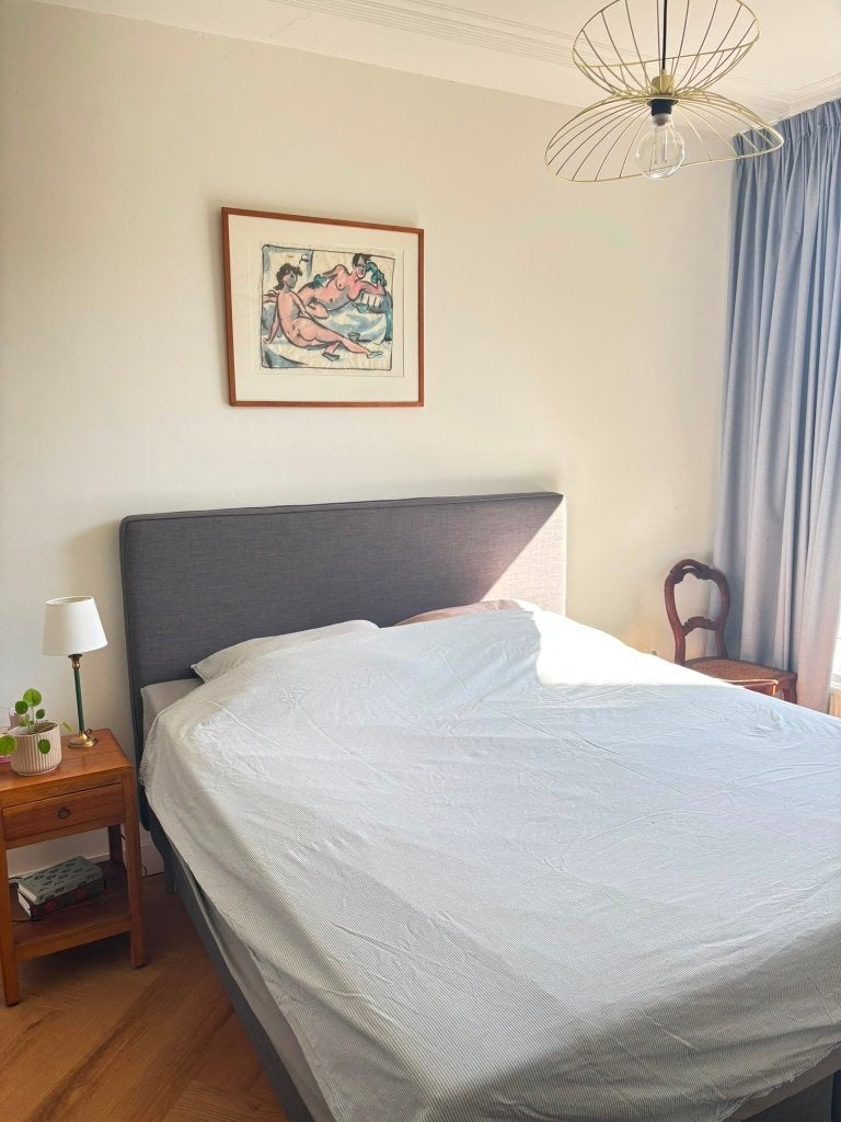 Dunvik Boxspring 180x200 - Donkergrijs, Ophalen, Gebruikt, Tweepersoons, 180 cm