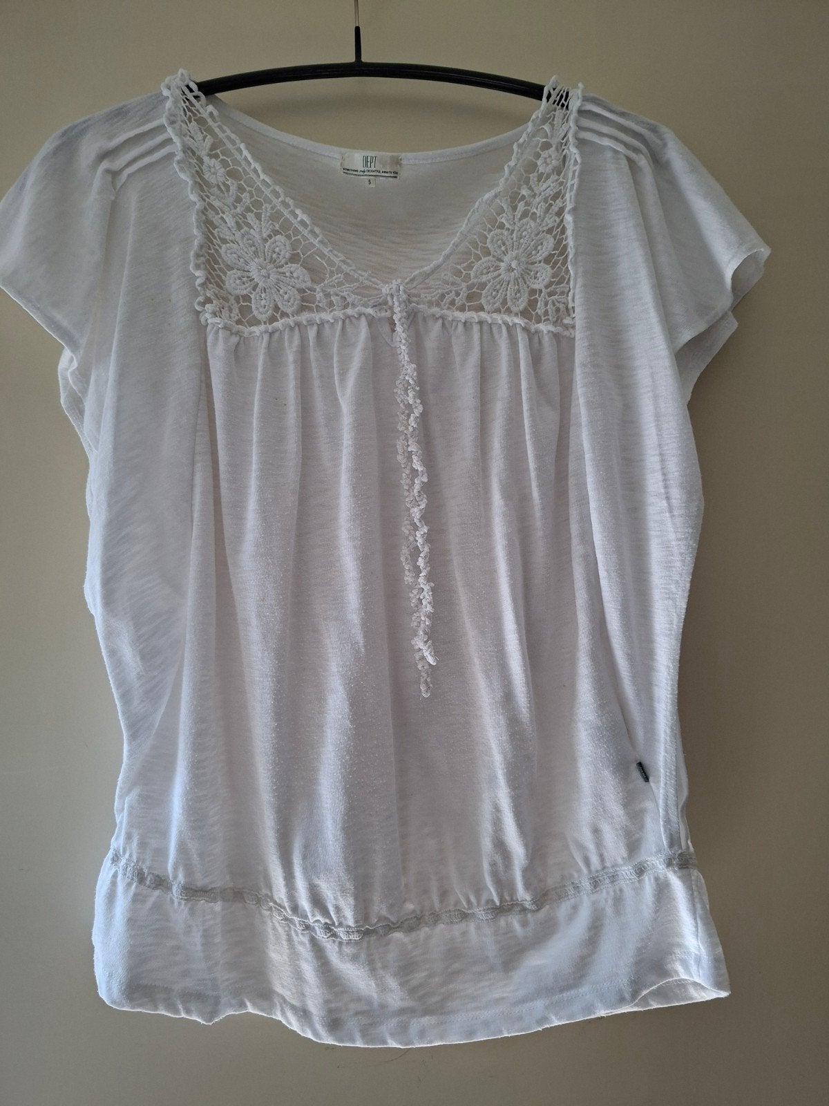 Dept - shirt/top met broderie + kap - maat S, Overige kleuren, Verzenden, Nieuw, Dept