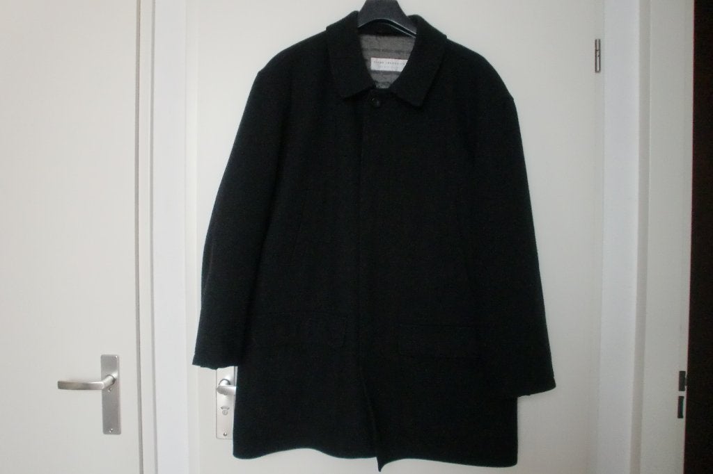 Prachtige diep grijze stoffen jas merk Signé Incognito C&A., Kleding | Heren, Verzenden, Zo goed als nieuw, Maat 56/58 (XL), Grijs