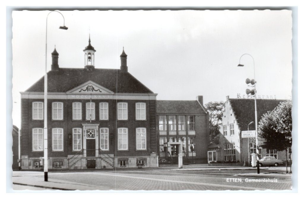 Etten, Gemeentehuis, Ophalen of Verzenden, 1960 tot 1980, Ongelopen, Noord-Brabant