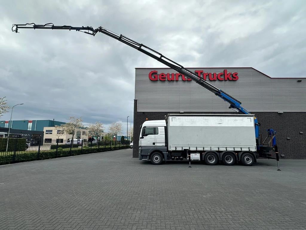 MAN TGX 35 460 8X2 SCHUIFZEIL MET PALFINGER PK34.002 E+ JIB, Auto's, Vrachtwagens, Automaat, 460 pk, Euro 6, MAN