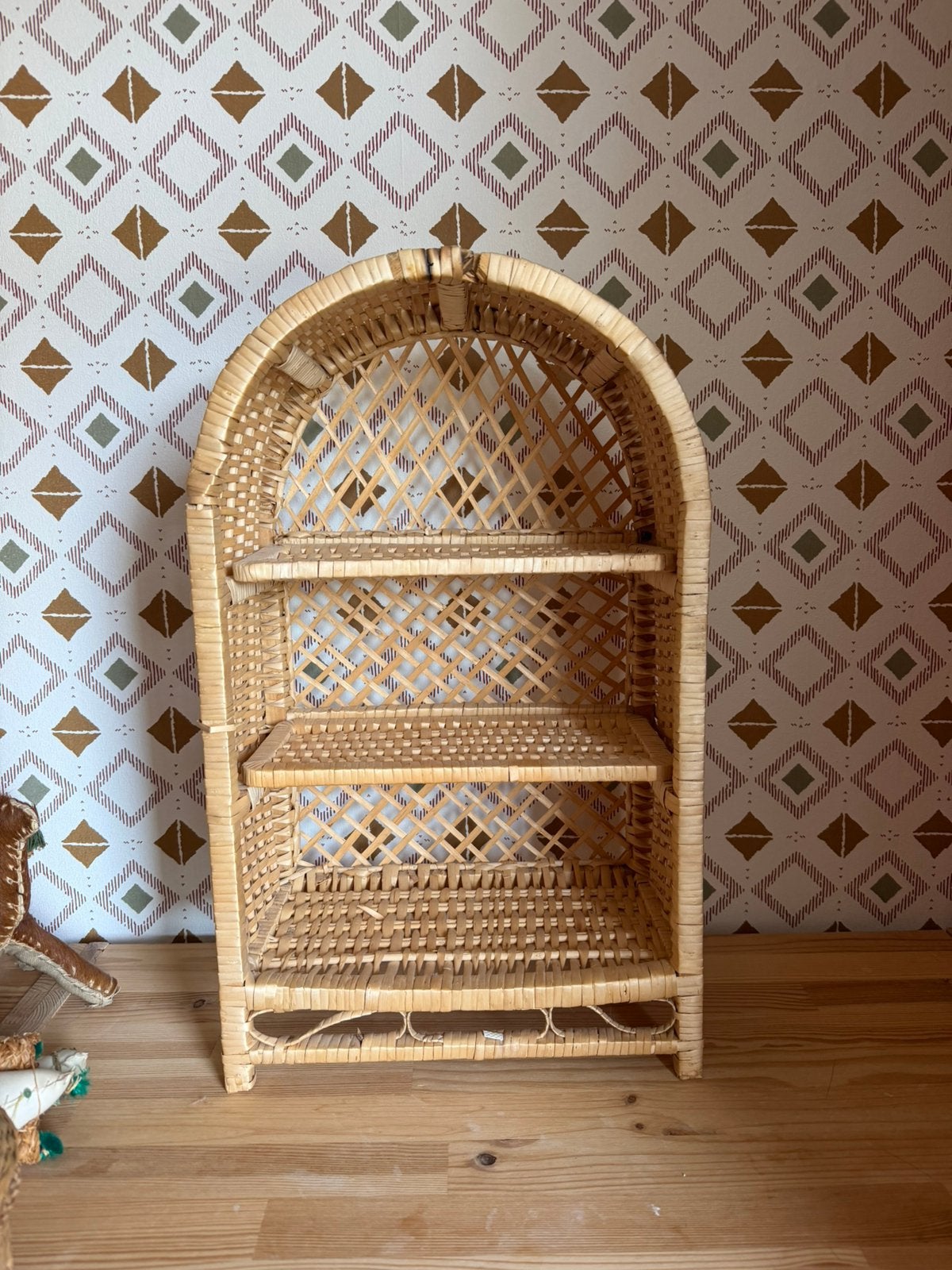 Vintiage mini Rotan kastje, Ophalen