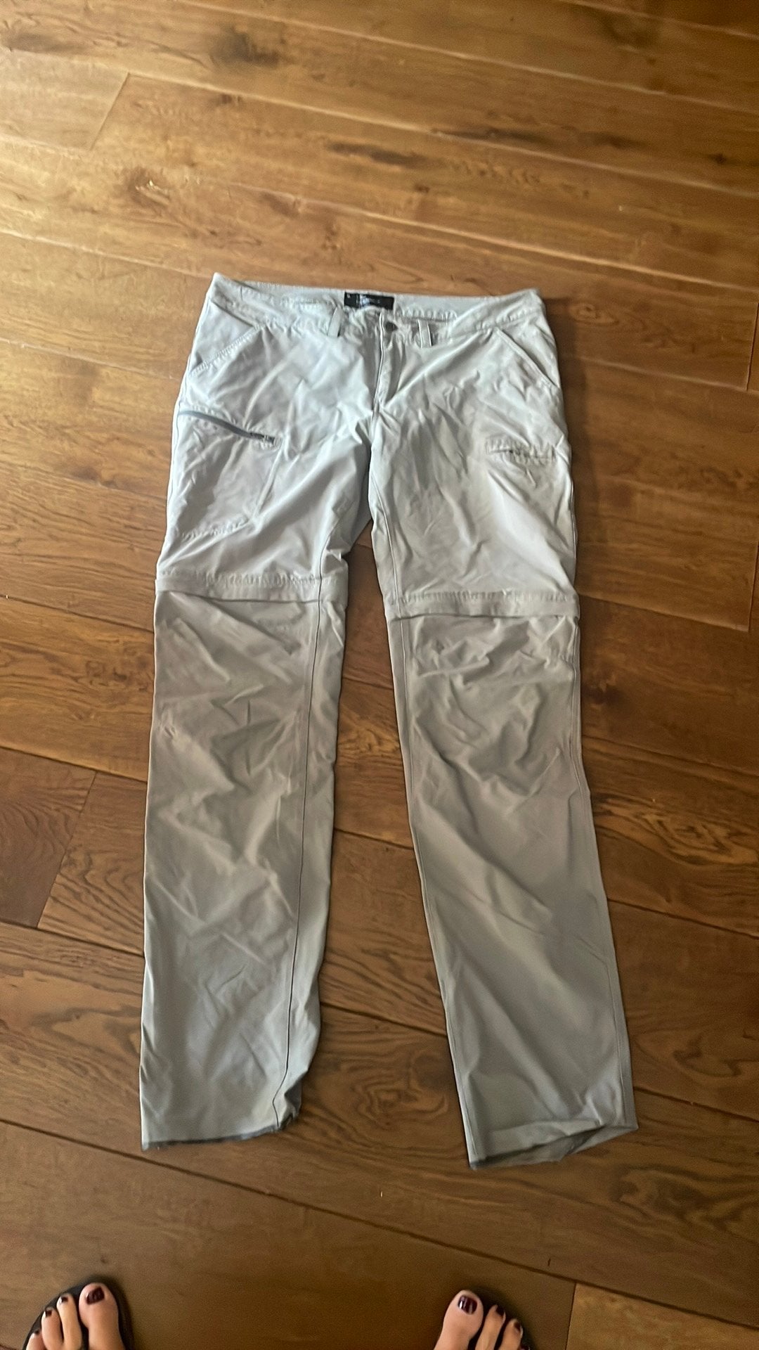Wandelbroek afritsbare pijpen xl, Maat 42/44 (L), Ophalen of Verzenden, Zo goed als nieuw, Grijs