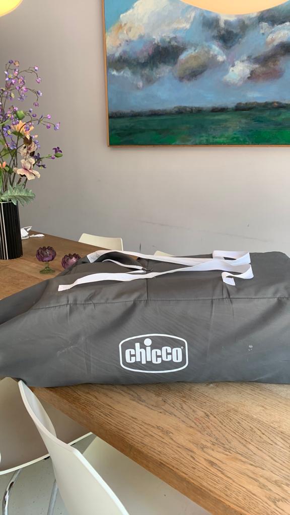 Chicco goodnight campingbed graphite, Ophalen, Gebruikt, Reisbedje