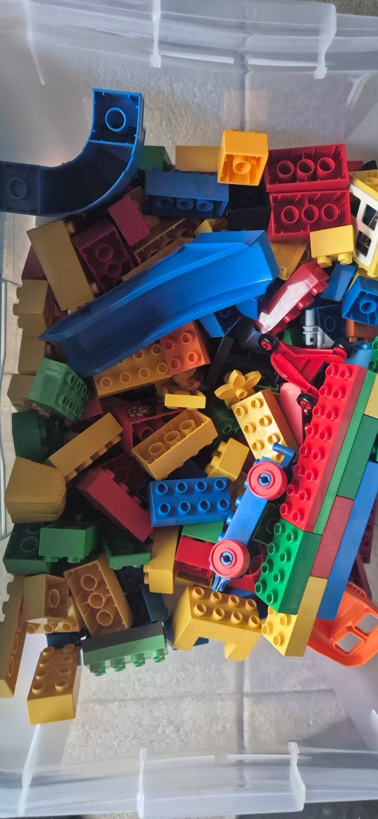 Grote bak vol met Duplo blokken, Kinderen en Baby's, Speelgoed | Duplo en Lego, Ophalen of Verzenden