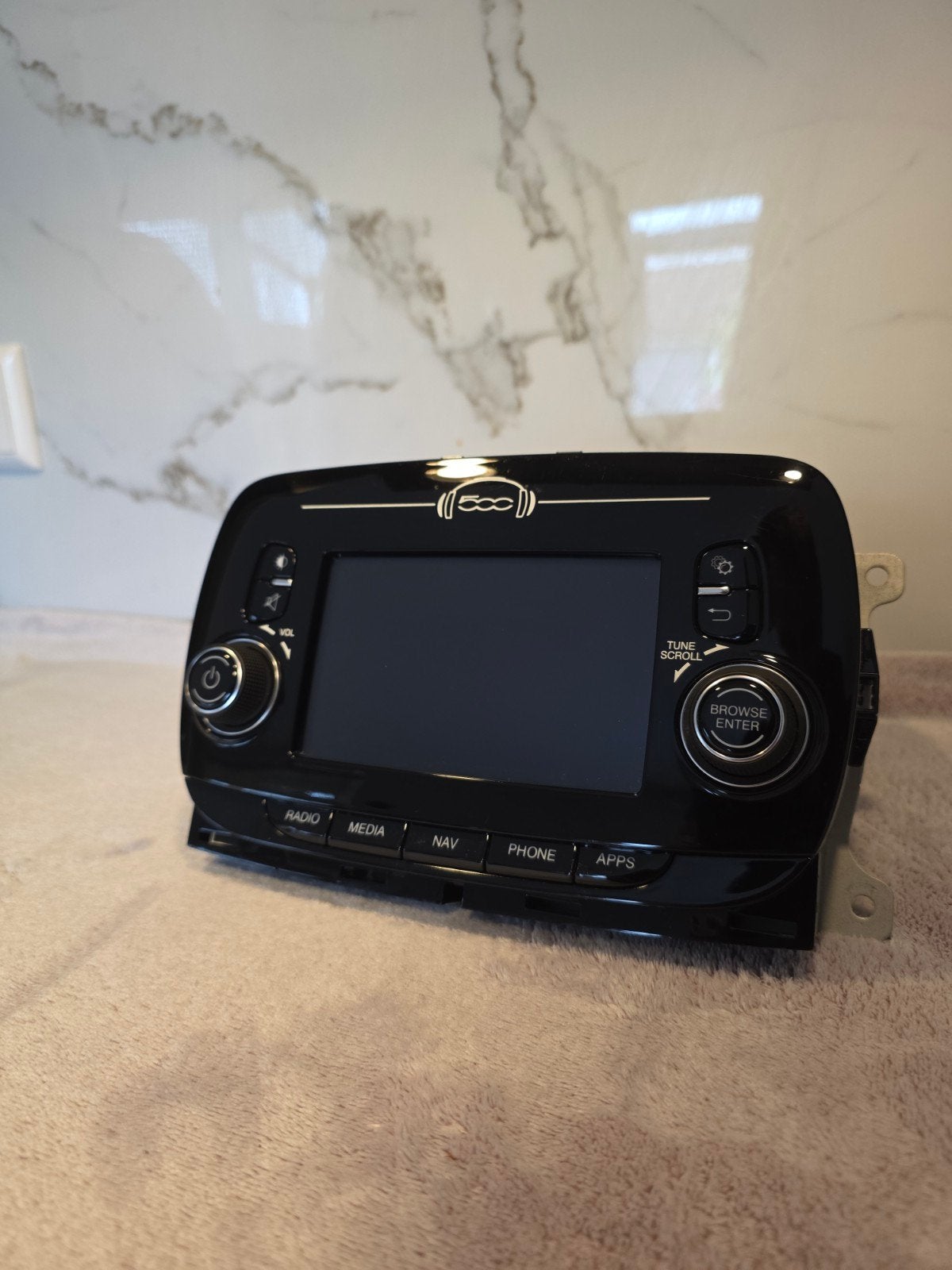 Fiat 500 / Abarth 595 Uconnect DAB NAV 735655616, Auto diversen, Ophalen of Verzenden, Zo goed als nieuw