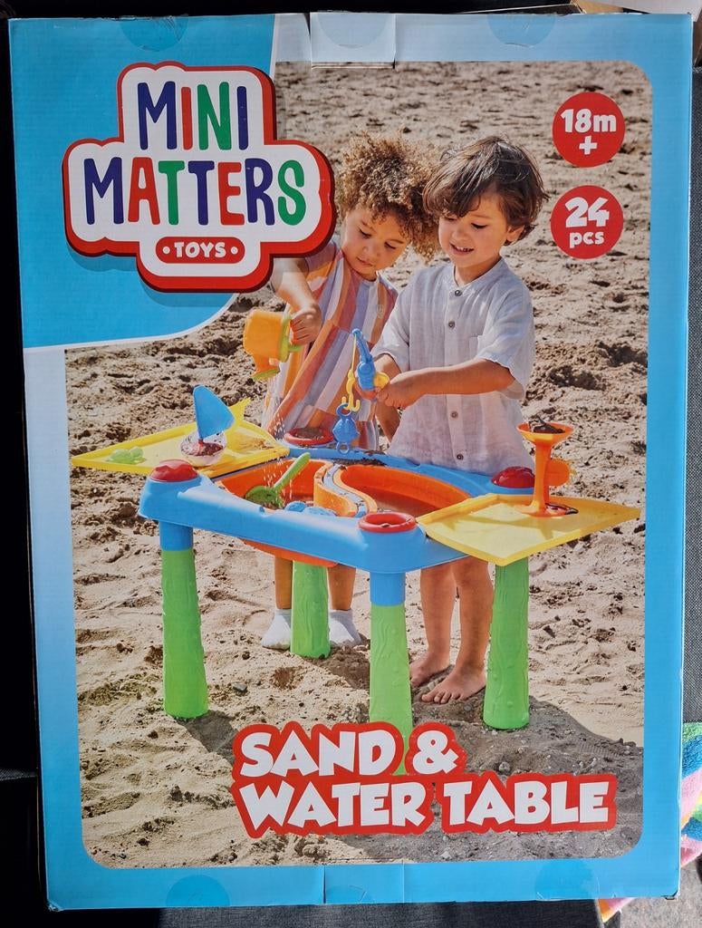 Splinter nieuwe zand en watertafel met speelgoed, montessori, Kinderen en Baby's, Speelgoed | Buiten | Zandbakken, Ophalen of Verzenden