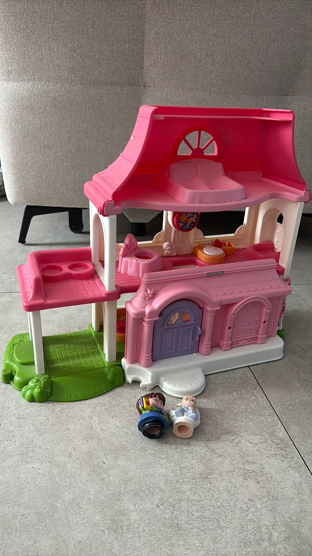 Superleuk roze Little People speelhuis van Fisher-Price!, Ophalen, Gebruikt, Poppenhuis