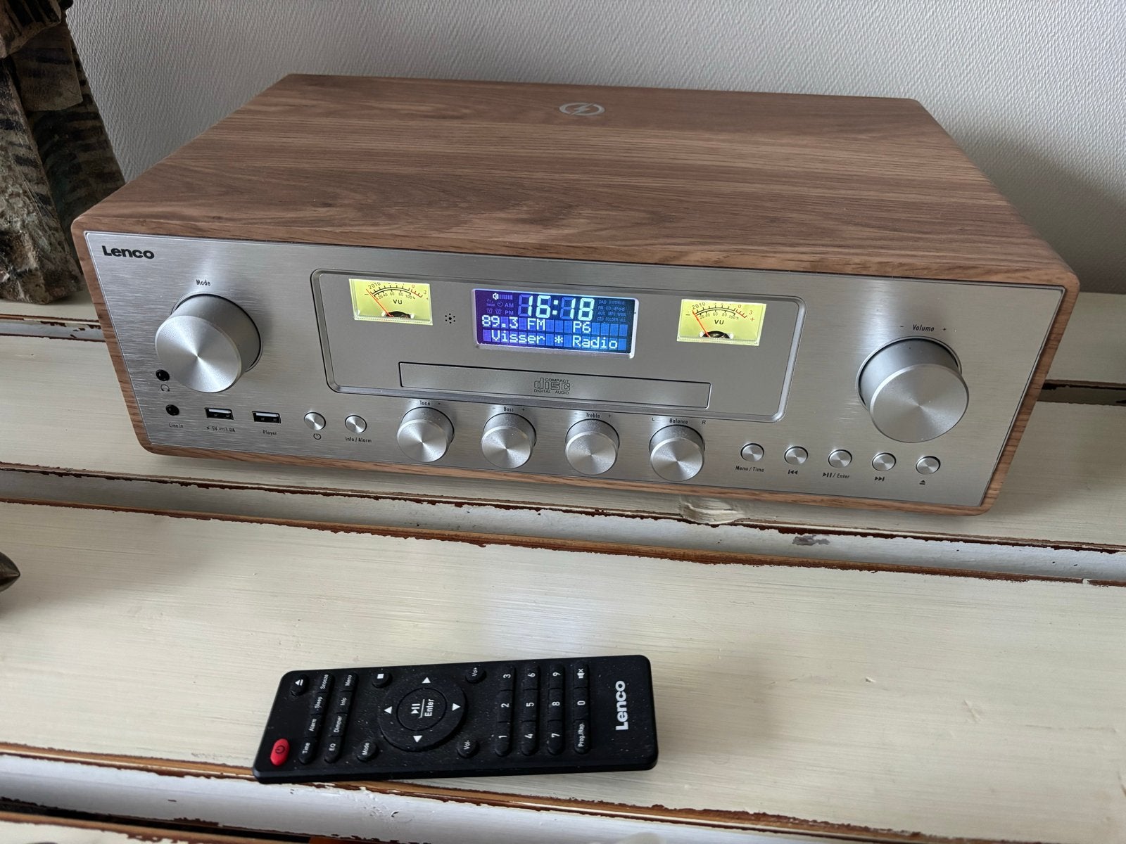 Lenco DAR-081/DAR-281 DAB+/FM-radio CD-speler en Bluetooth, Overige merken, Ophalen of Verzenden, Zo goed als nieuw, Microset