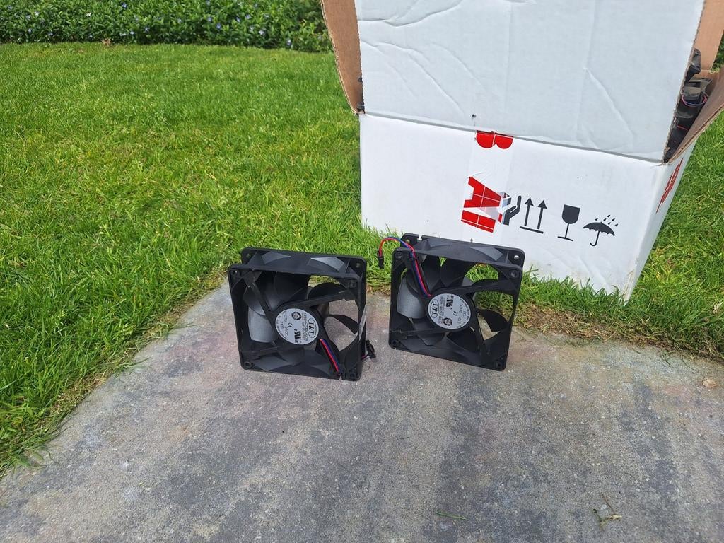 120mm ventilatoren, ventilator 24 volt, Ophalen of Verzenden, Gebruikt, Overige