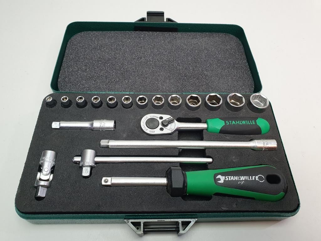 Stahlwille 40/13/6 doppensetje 19 delig 1/4" metrisch, Auto diversen, Autogereedschap, Gebruikt, Lindenallee 27, 42349 Wuppertal, Duitsland