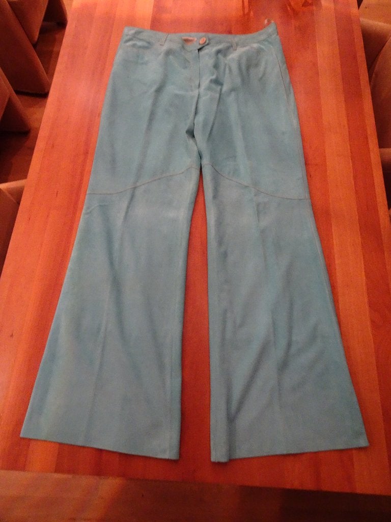 MAZE turquoise gevoerde SUEDE pantalon, Kleding | Dames, Maat 42/44 (L), Nieuw, Lang, MAZE