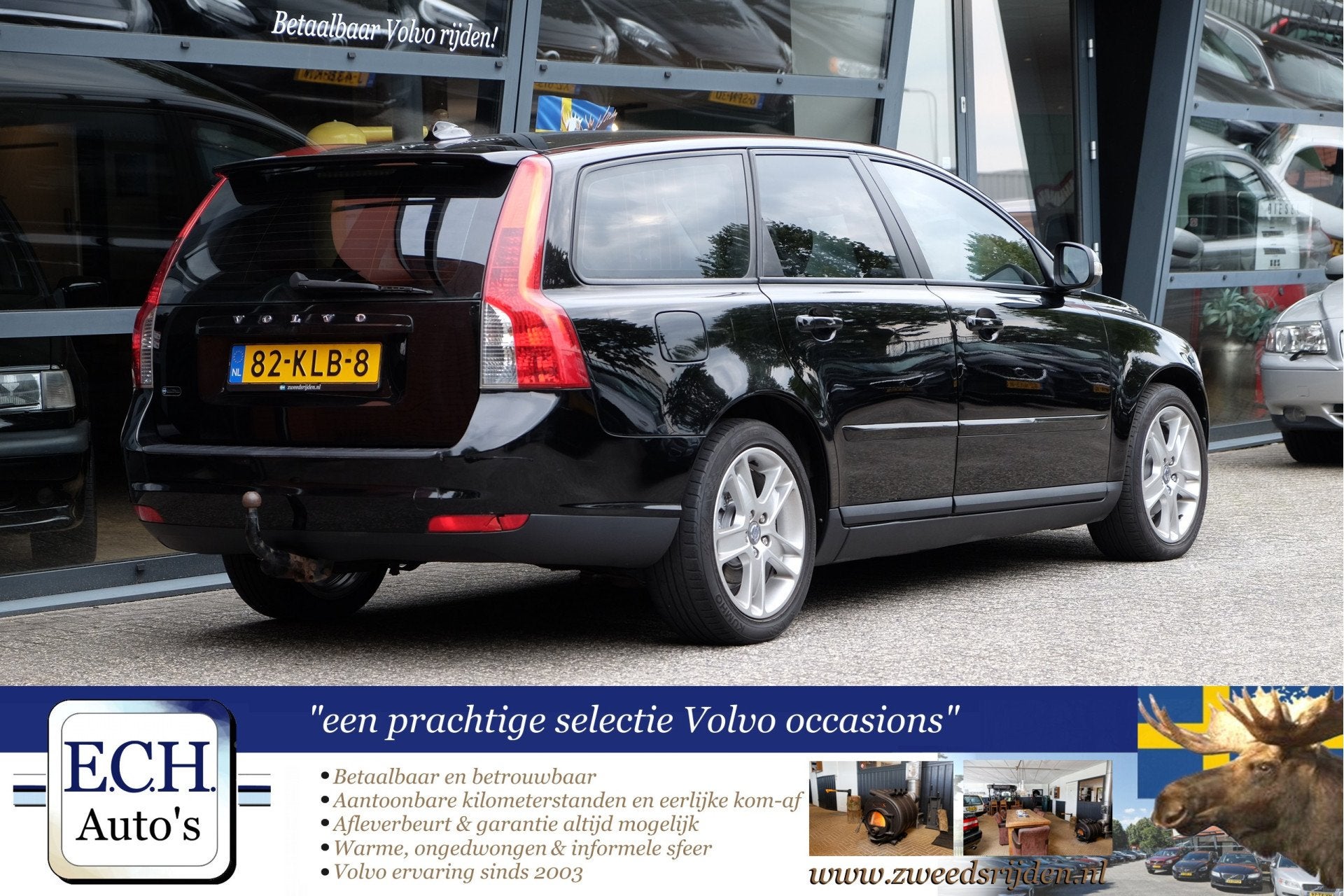 Volvo V50 2.0 145 pk, 17 inch, Elektr. stoel, Navi, Bluetoot, Auto's, Voorwielaandrijving, Stof, Gebruikt, 4 cilinders