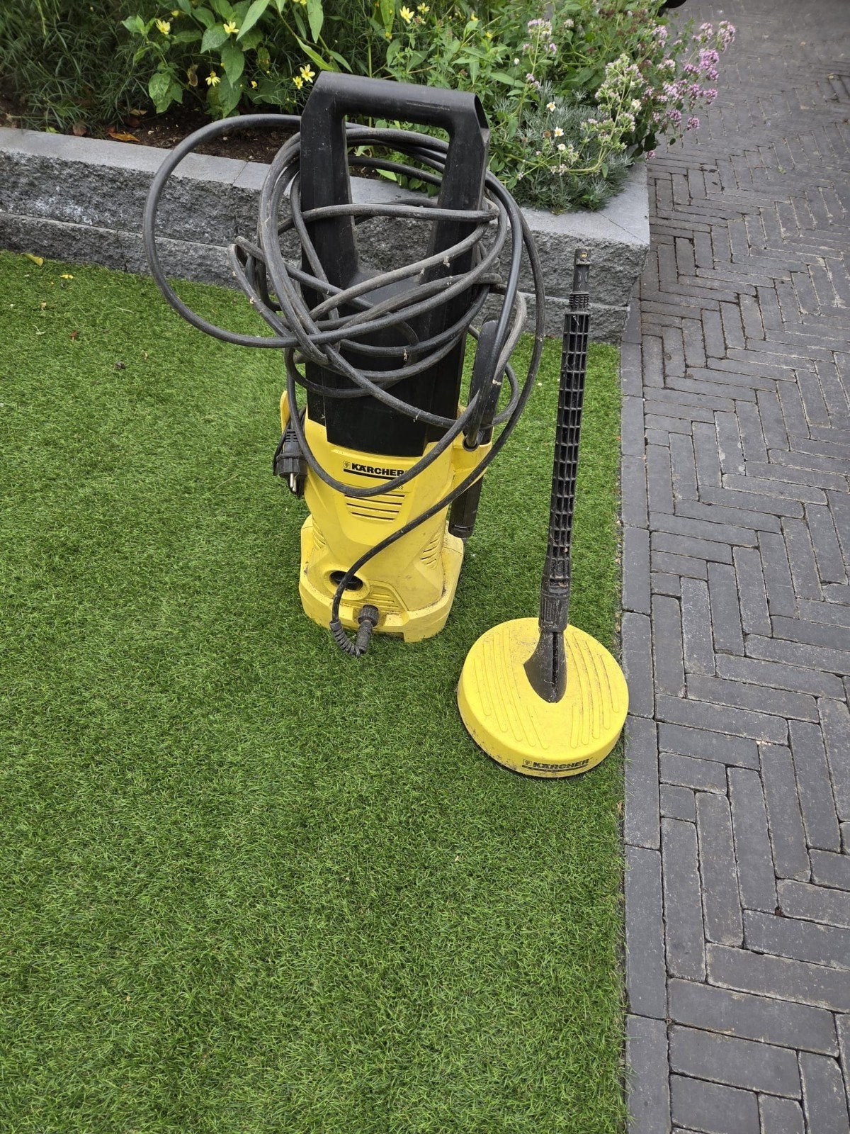 Karcher K2 Hogedrukreiniger met Terrasreiniger, Ophalen, Gebruikt, Elektrisch