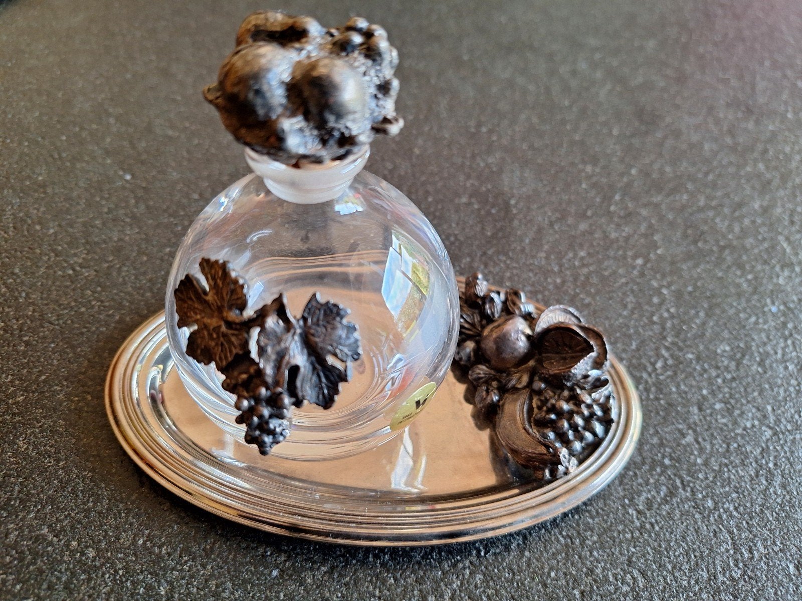 Vintage Vaga Parfumfles met Schaaltje, Ophalen of Verzenden