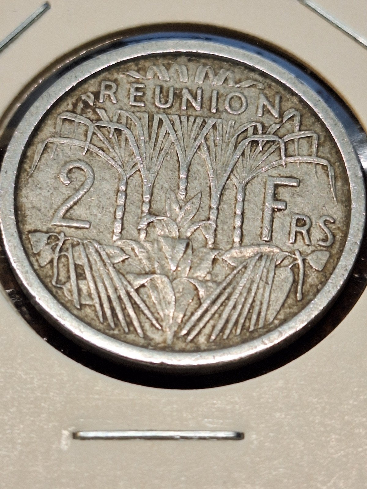 Reunion 2 francs 1948, Postzegels en Munten, Munten | Amerika, Ophalen of Verzenden, Noord-Amerika