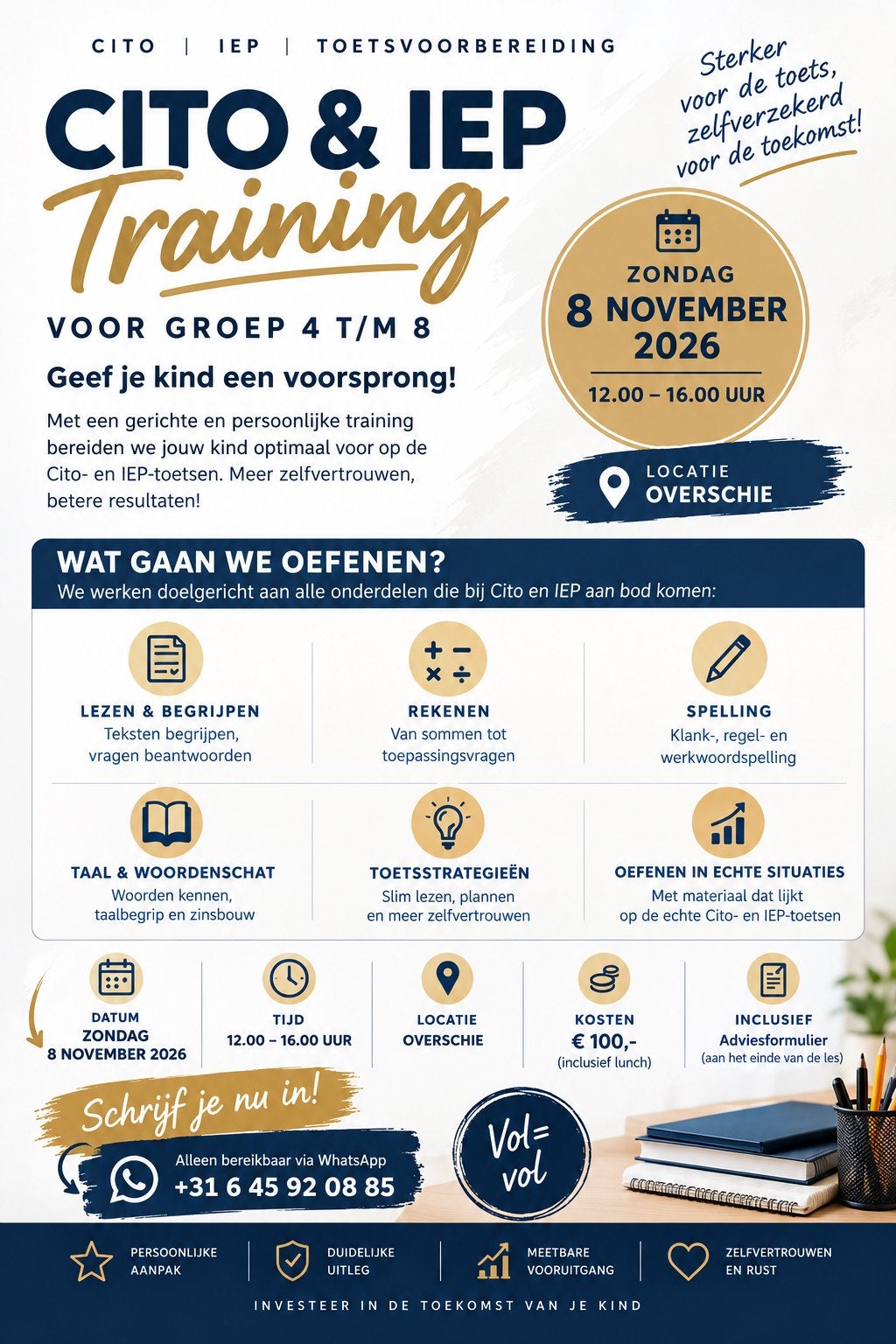 Cito training IEP training groep 4, 5, 6,7 en 8