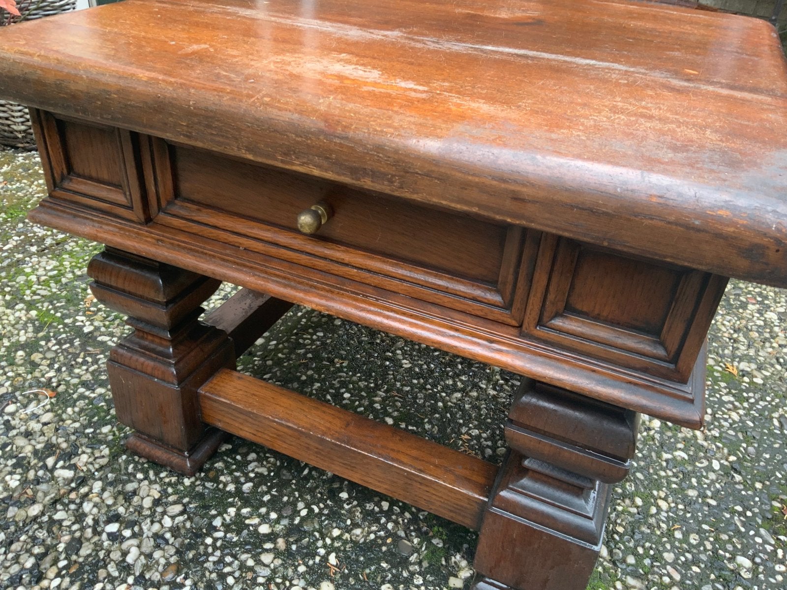 Gratis houten salontafel, Ophalen, Overige materialen, Gebruikt, 50 tot 100 cm