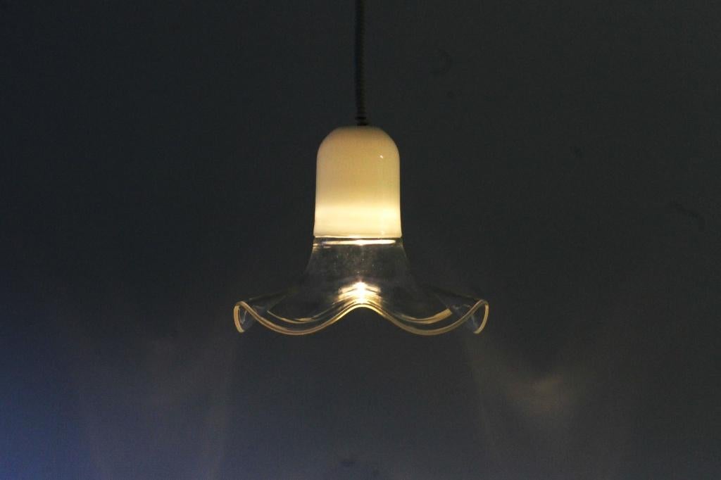 Leucos hanglamp van murano glas, Ophalen of Verzenden, Zo goed als nieuw, Glas, Italiaans design, vintage