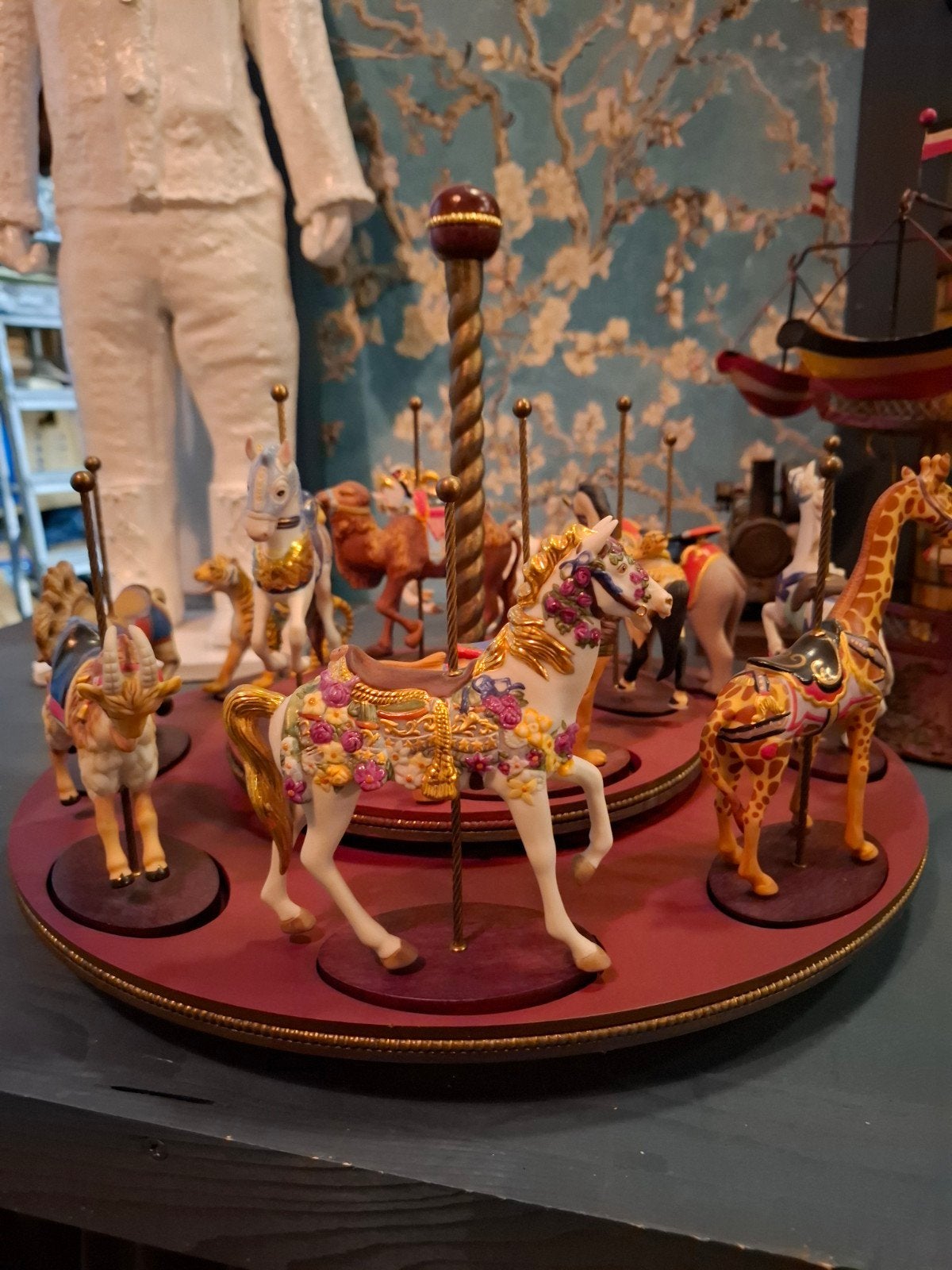 Carrousell kermis draaiorgel carrouselpaard kermispaard, Ophalen of Verzenden