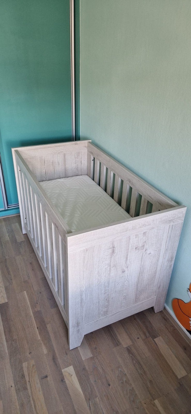 Ledikant 60x120 Interbaby type London, Ophalen, Gebruikt, Ledikant