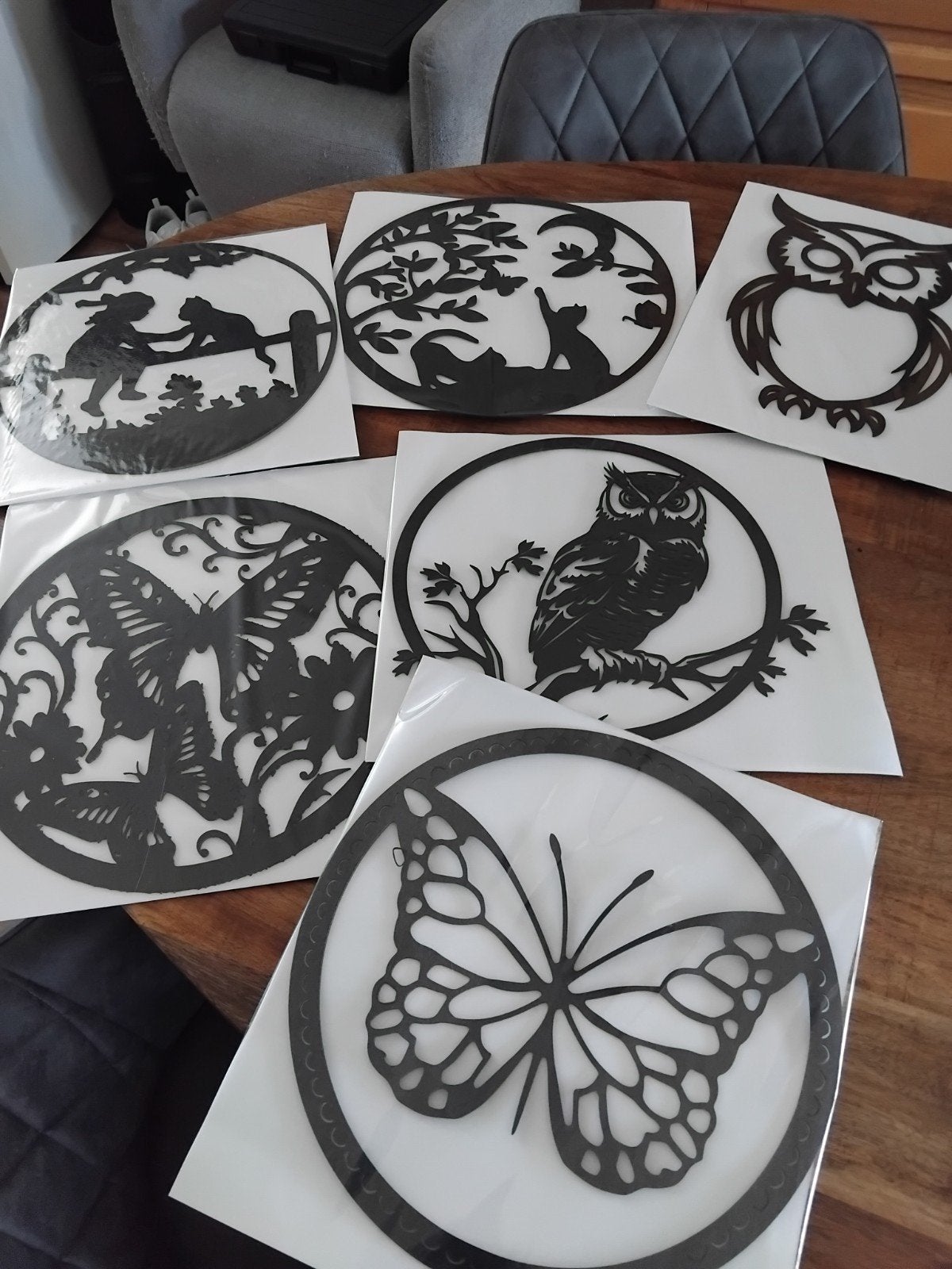 Houten mandala's, Ophalen of Verzenden