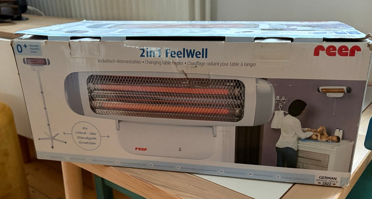 Reer 2-in-1 FeelWell Warmtestraler voor Baby's, Ophalen of Verzenden, Gebruikt, Overige typen