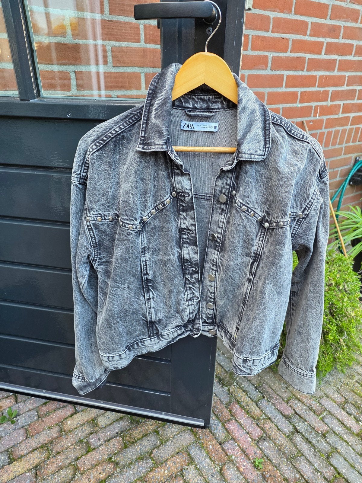 Zara spijkerjas, Ophalen of Verzenden, Jasje, Maat 34 (XS) of kleiner, Gedragen
