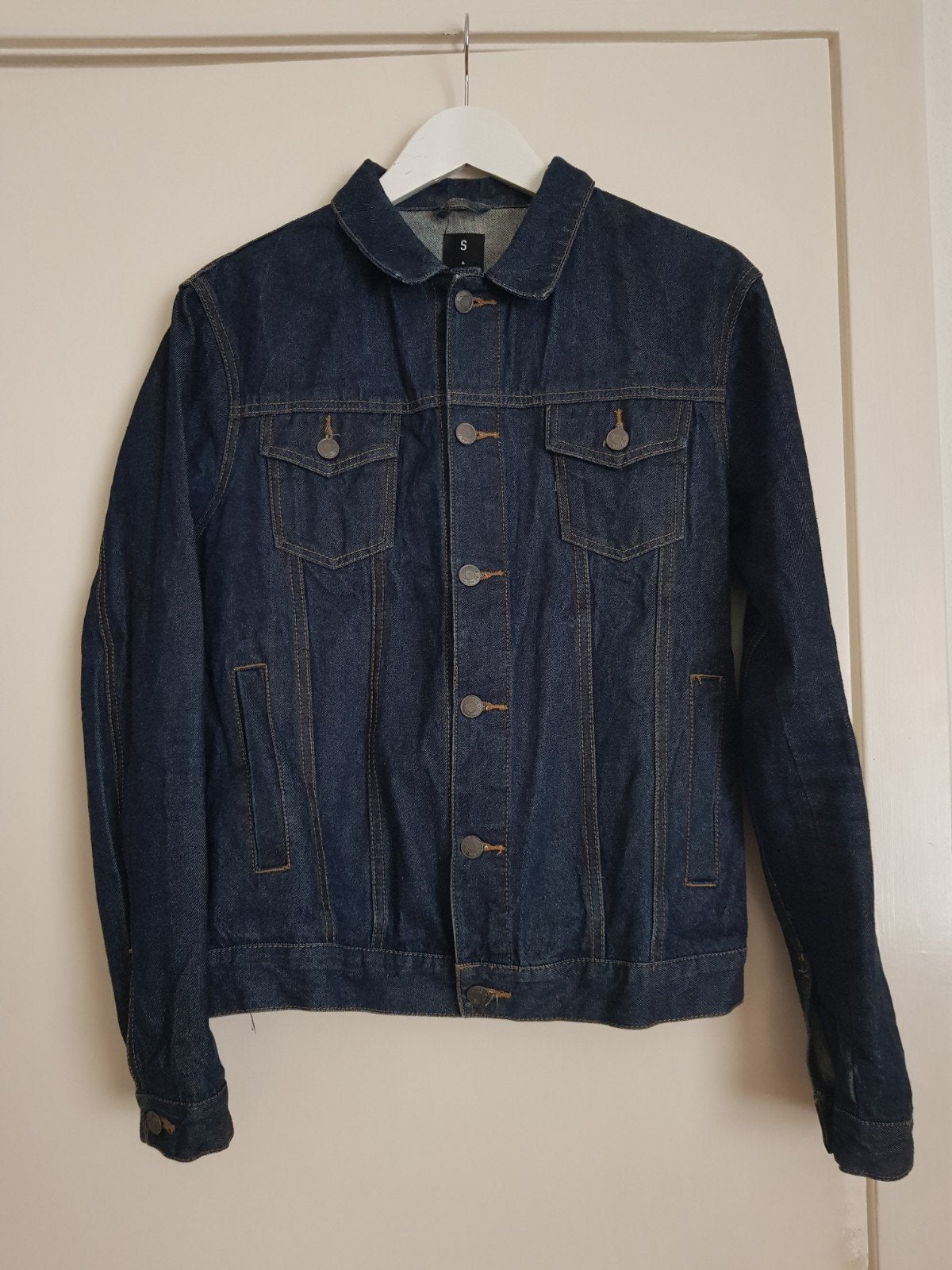 Denim Co maat s denim jacket spijkerjas heren, Ophalen of Verzenden, Zo goed als nieuw, Maat 46 (S) of kleiner, Blauw