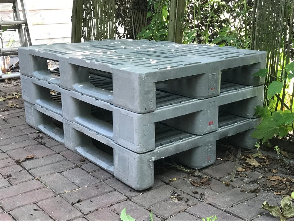 H1 pallets, Ophalen, Gebruikt, 50 mm of meer, Pallet