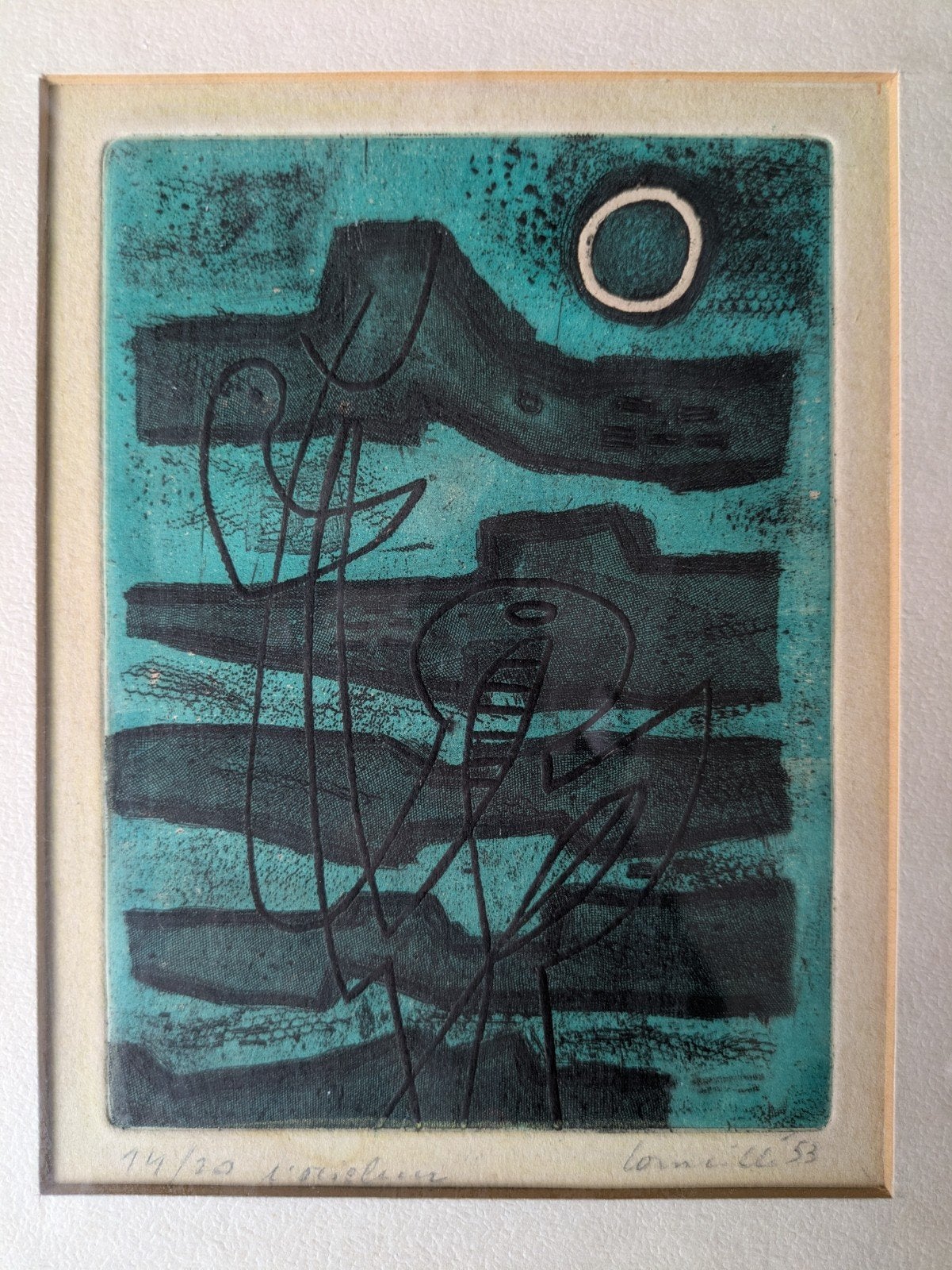 Tk hele zeldzame vroege ets van Guillaume Corneille., Antiek en Kunst, Ophalen of Verzenden