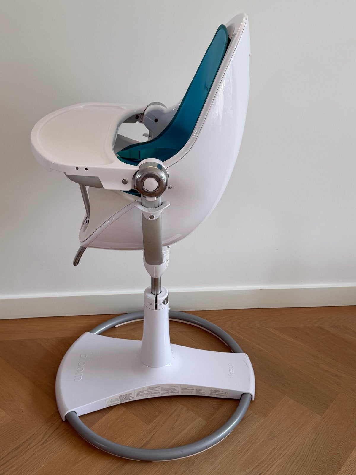 Bloom Fresco kinderstoel met accessoires in wit, Ophalen, Gebruikt, Meegroeistoel, Afneembaar eetblad