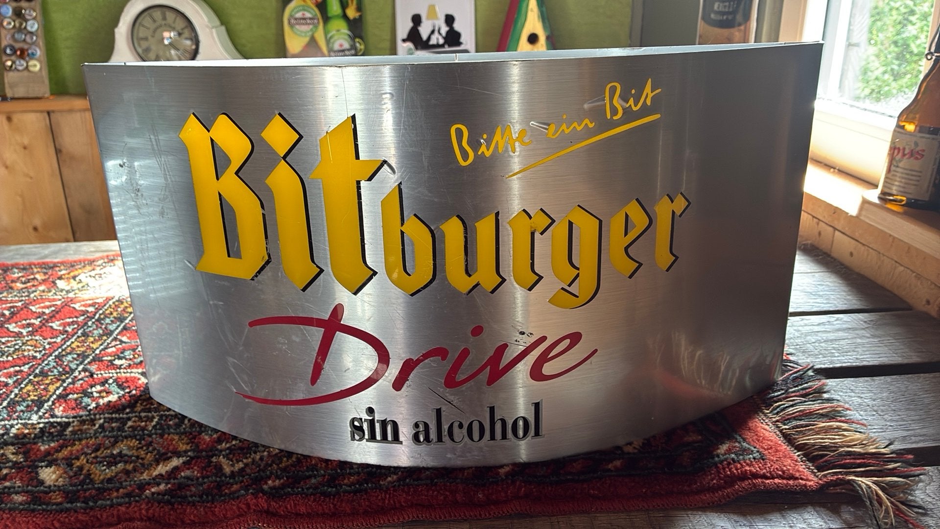 Bitburger lamp, Verzamelen, Ophalen of Verzenden, Zo goed als nieuw, Lichtbak of (neon) lamp