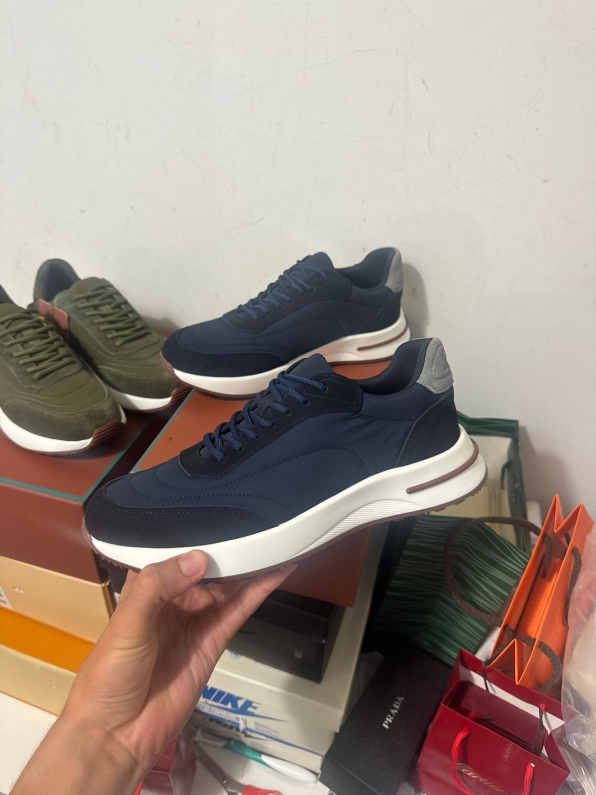 Loro Piana Week End Walk sneaker blauw, Ophalen of Verzenden, Nieuw
