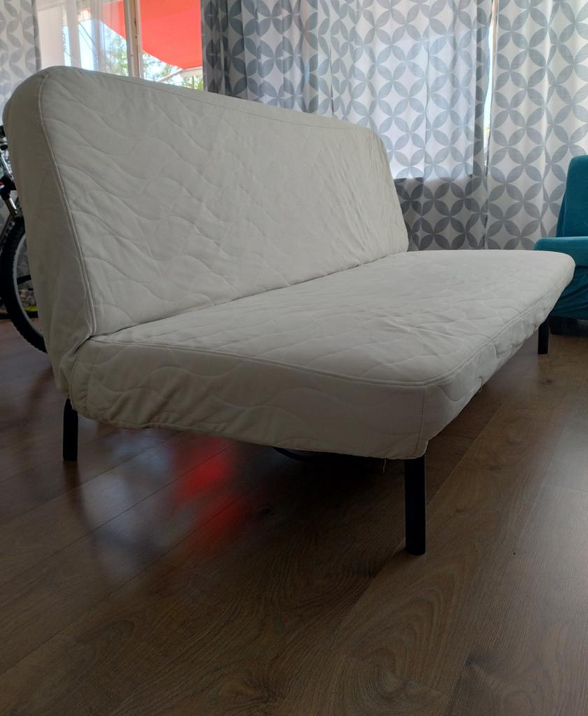 Slaapbank Sofabed 195x125x15cm, Huis en Inrichting, Ophalen, Gebruikt, Crème, Overige maten