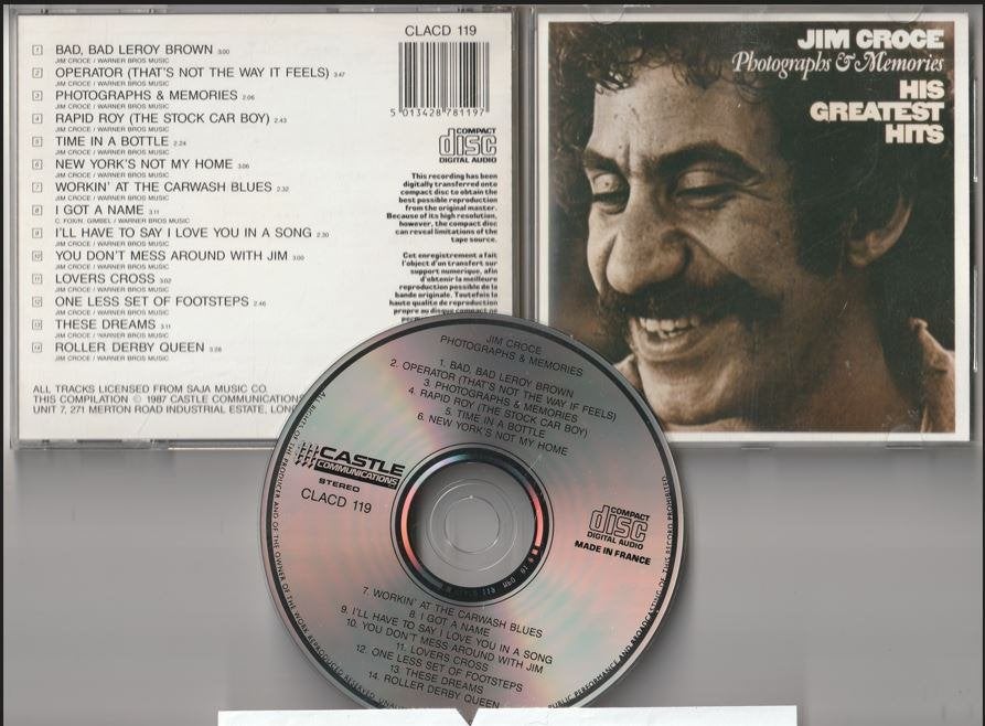 Jim Croce - Photographs & Memories-His Greatest Hits, Cd's en Dvd's, Ophalen of Verzenden, Zo goed als nieuw