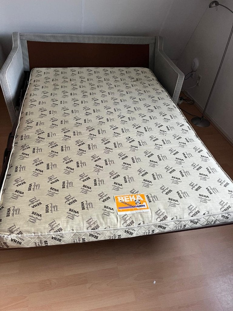 Beka slaapbank met echte binnenvering, Ophalen, Gebruikt, Tweepersoons, 140 cm