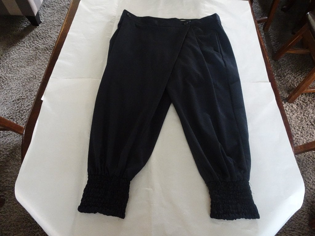 SUMMUM blauwe drie kwart broek met elastiek in broekspijp, Summum, Maat 42/44 (L), Nieuw, Driekwart