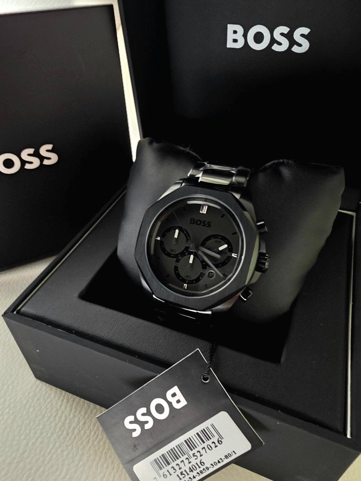 Originele Hugo Boss HB1514016 Cloud herenhorloge NIEUW 44MM, Sieraden, Tassen en Uiterlijk, Horloges | Dames, Overige merken, Staal