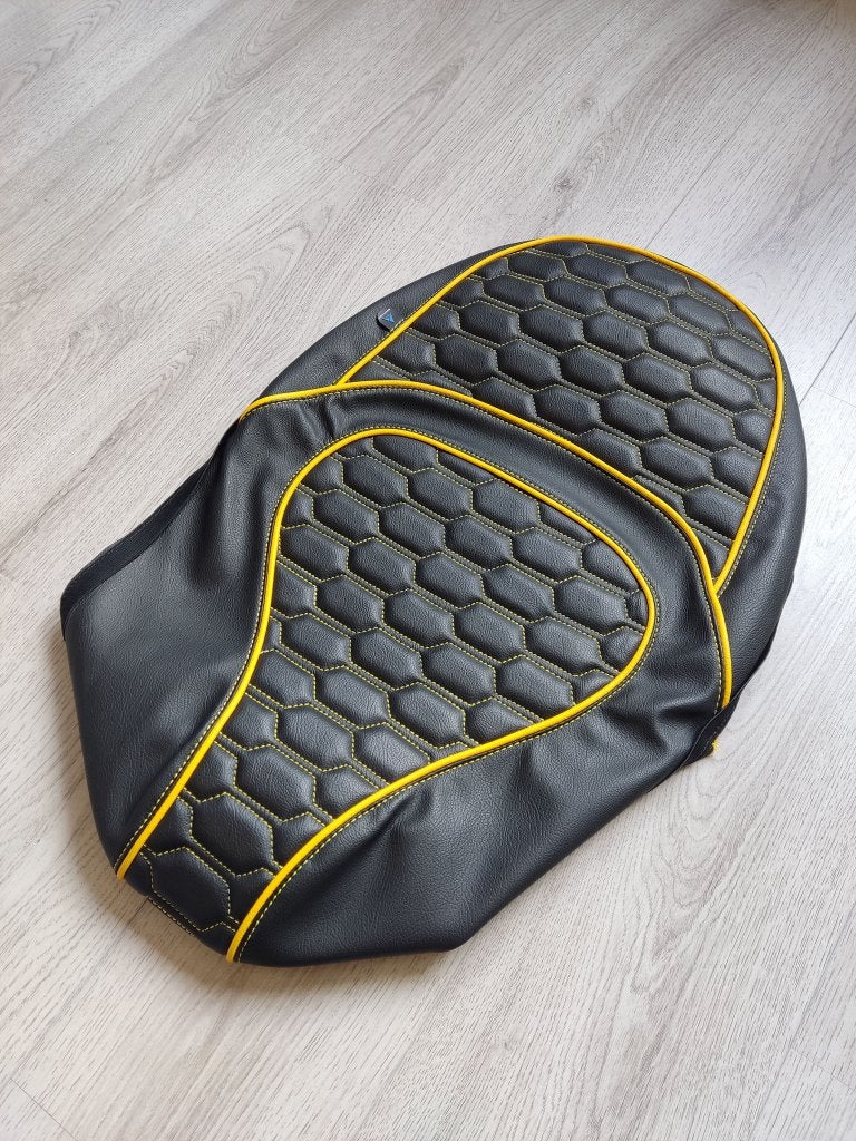 Zadelhoes buddydek Vespa Sprint Primavera geel custom NIEUW, Fietsen en Brommers, Brommeronderdelen | Scooters, Info@jynkx.com