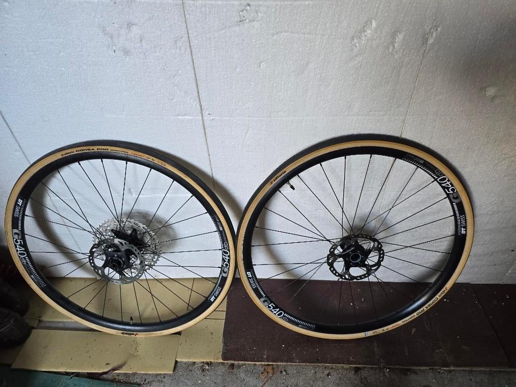 Velgen DT Swiss G 540, 700c, 28h, 24mm inner width, tr, Dt swiss, Zo goed als nieuw, Gravelbike, Aluminium