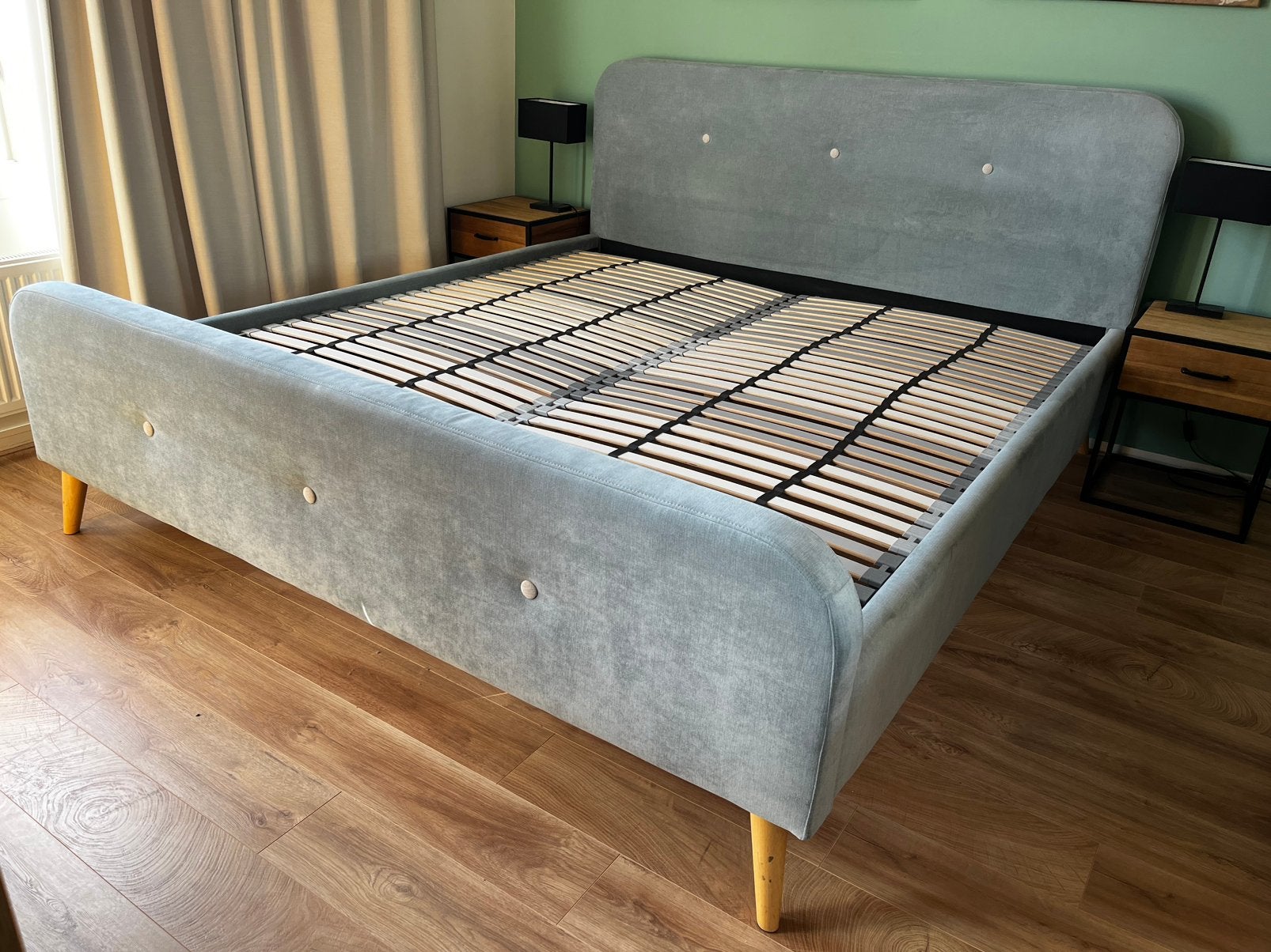 Home24 bed 180 x 200 cm, Ophalen, Tweepersoons, Zo goed als nieuw, 180 cm