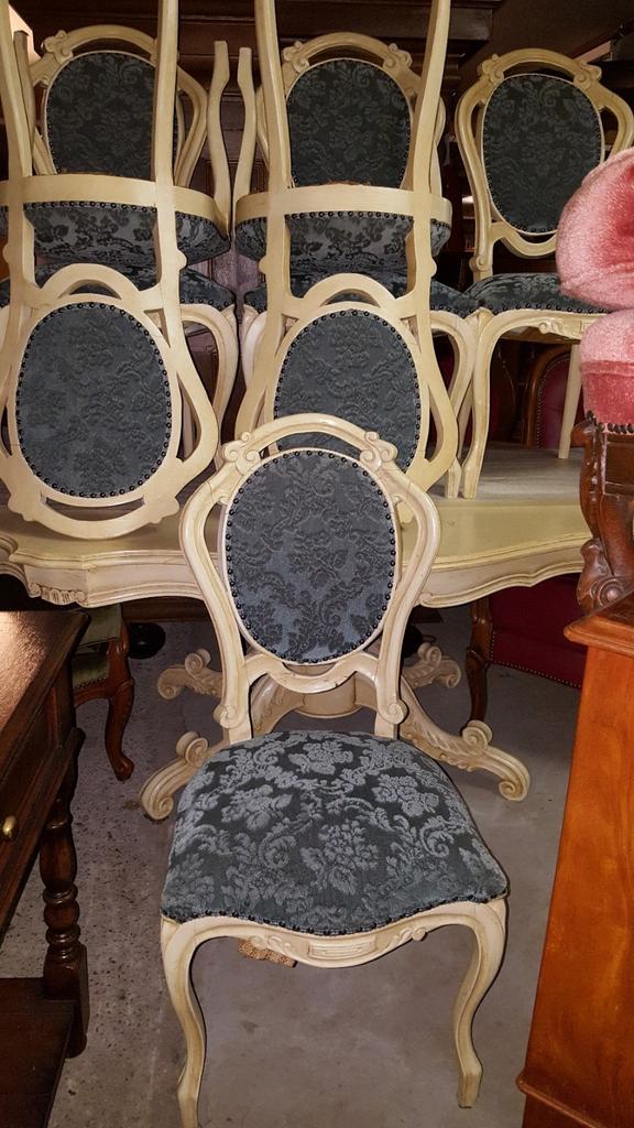 Eetkamer met stoelen, Antiek en Kunst, Antiek | Meubels | Tafels, Ophalen