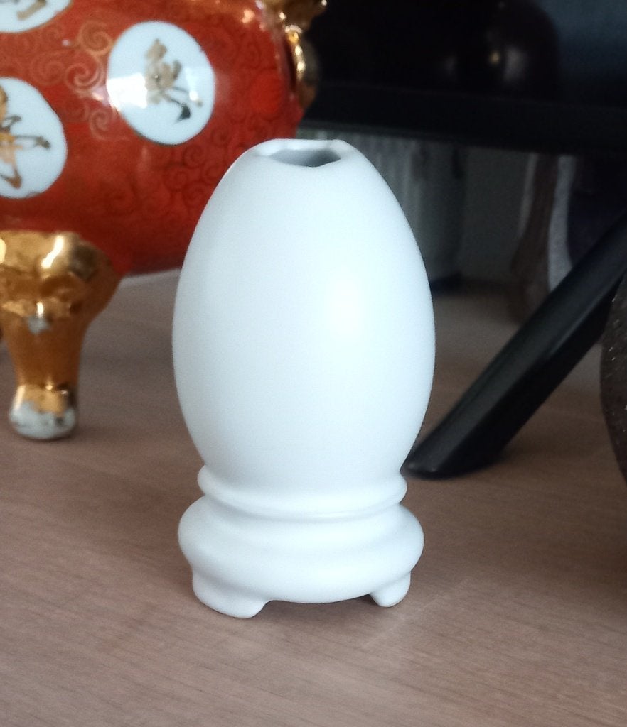 Des Pots ei vaasje, Ophalen of Verzenden, Zo goed als nieuw, Wit