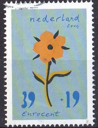 Zomerzegels, Bloem en Kunst – gebruikt – NVPH 2256, Ophalen of Verzenden, Na 1940, Gestempeld