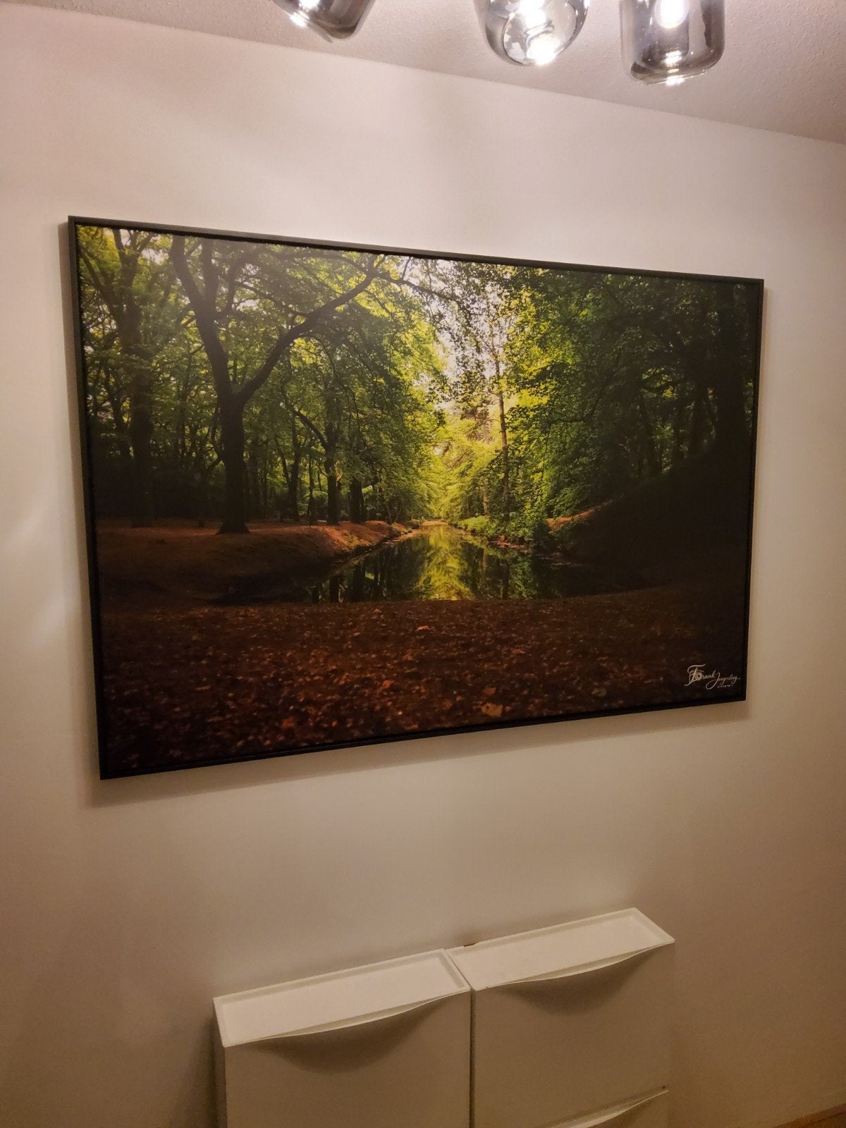 Groot canvas 150x100 in baklijst, Ophalen
