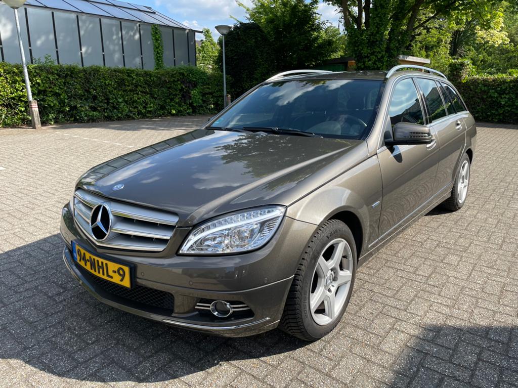 Mercedes-Benz C-Klasse C180 Estate AUT 2010 Grijs, Automaat, Achterwielaandrijving, 1800 kg, Zwart