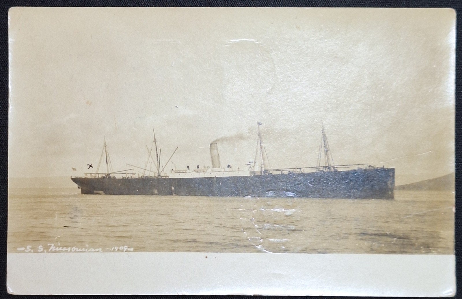 S.S. Missourian 1909, Verzamelen, Ophalen of Verzenden, Voor 1920, Gelopen, Overige thema's