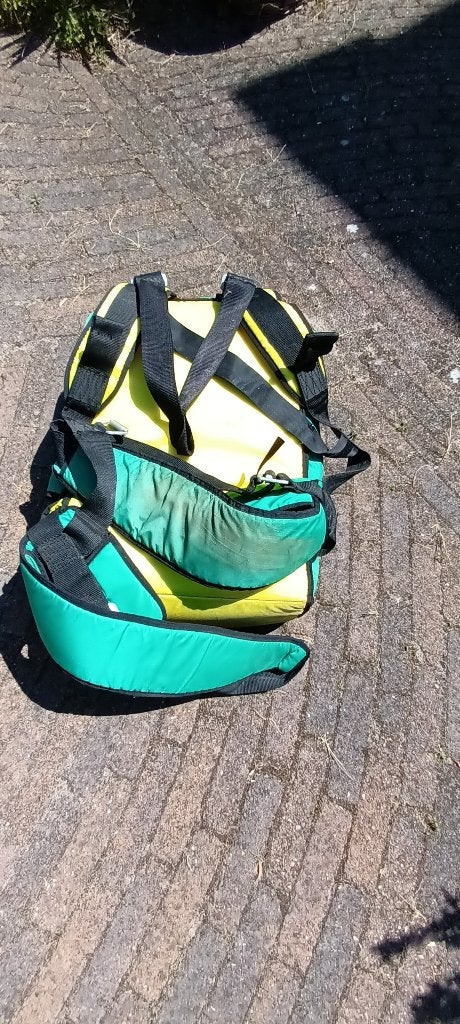 Monofly parachute – niet luchtwaardig – voor materiaaluitleg, Ophalen, Gebruikt